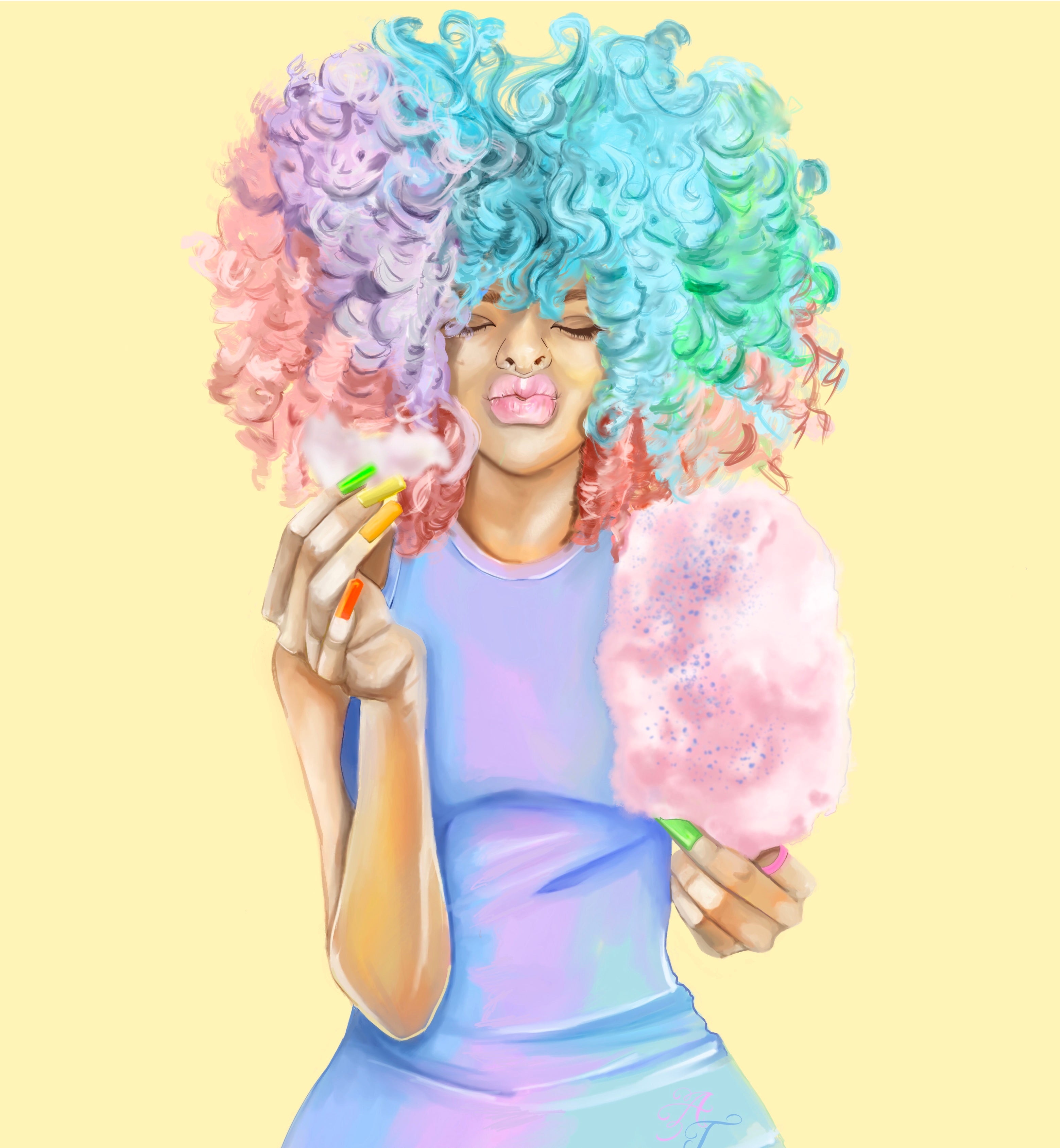 Cotton Candy (Limited Edition Canvas Print )